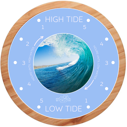 Azure Blue - Wave Tide Clock